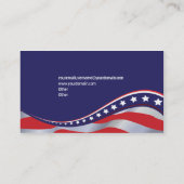 Patriottisch Amerikaans Visitekaartje (Achterkant)