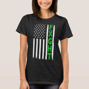 Patriottisch Amerikaans Vlag Mental Health Awarene T-shirt