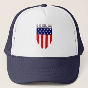 Patriottisch Amerikaans Vlag Schild Trucker Pet
