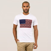 Patriottisch Amerikaans Vlag van de Verenigde Stat T-shirt (Voorkant volledig)