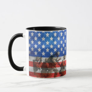 Patriottisch Amerikaans vlagbeeld van vrijheid Mok