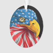 Patriottisch-Amerikaanse adelaar - Zie Achterversi Ornament (voorkant)