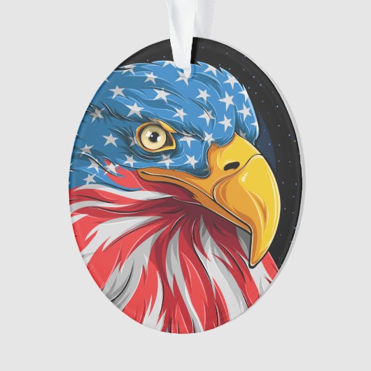 Patriottisch-Amerikaanse adelaar - Zie Achterversi Ornament (voorkant)