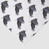 Patriottisch-Amerikaanse Bald Eagle in Flight Mini Tissuepapier (Detail)