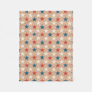 Patriottisch Amerikaanse sterrenpatroon Fleece Deken
