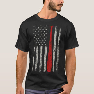 Patriottisch-AMERIKAANSE VLAG Baseball Bat T-shirt