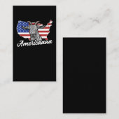 Patriottisch-Amerikaanse vlaggengeitte Lover Visitekaartje (Voorkant / Achterkant)