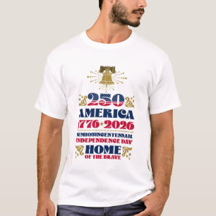 Patriottisch Amerika's 250e verjaardag 2026 T-shir T-shirt
