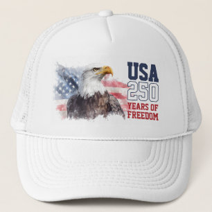 Patriottisch Amerika's 250e verjaardag USA Vrijhei Trucker Pet