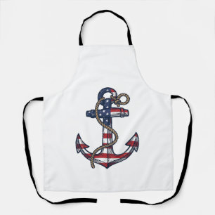 Patriottisch Anker Vintage Vector Design_1 Schort