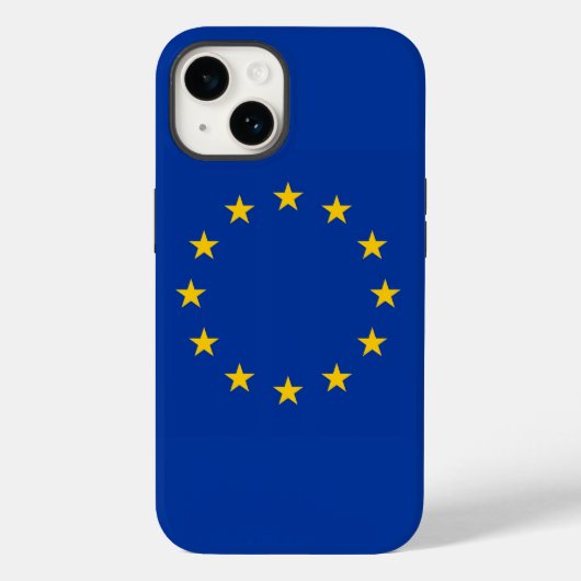 Patriottisch Apple Hoesje-Mate, EU-vlag Case-Mate iPhone Case (Achterkant)
