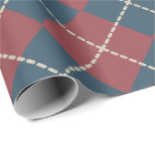 Patriottisch argyle-omslagpapier cadeaupapier (Rol Hoek)