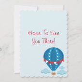 Patriottisch Baby shower Kaart (Achterkant)