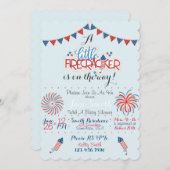 Patriottisch Baby shower Kaart (Voorkant / Achterkant)