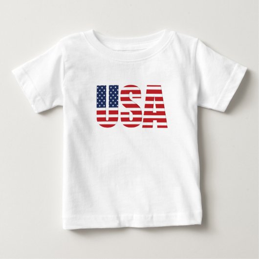Patriottisch Baby T-shirt (Voorkant)
