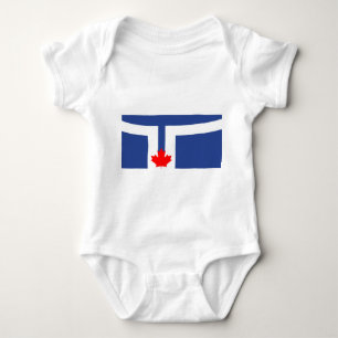 Patriottisch babypak met vlag van Toronto Romper