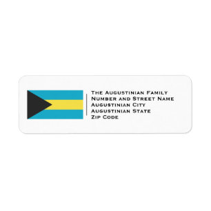 Patriottisch BAHAMAS-vlag Etiket