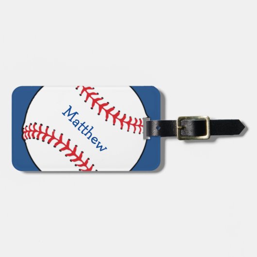 Patriottisch Baseball Bagagelabel (Voorkant horizontaal)