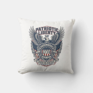 Patriottisch Battleschild 1776 Militair Geïnspiree Kussen
