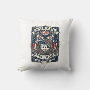 Patriottisch Battleschild 1776 Militair Geïnspiree Kussen
