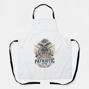 Patriottisch Battleschild 1776 Militair Geïnspiree Schort