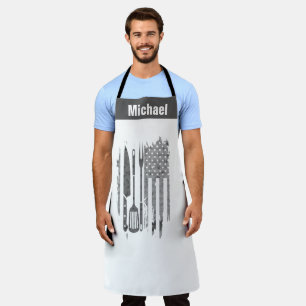 Patriottisch BBQ-schort - Grappig vlaggrilmasterca Schort