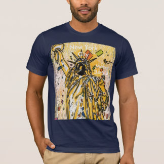 Patriottisch beeld van vrijheid illustratie op 4 j t-shirt