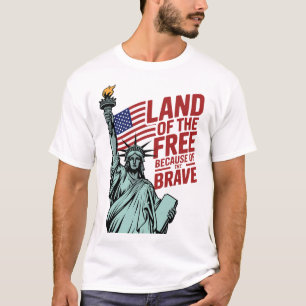Patriottisch Beeld Vrijheid Land van de Vrijen T-shirt