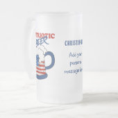 Patriottisch bier matglas bierpul (Voorkant links)