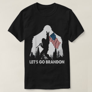 Patriottisch Bigfoot Avontuurlijk Ontwerp T-shirt