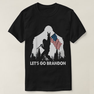 Patriottisch Bigfoot Avontuurlijk Ontwerp T-shirt