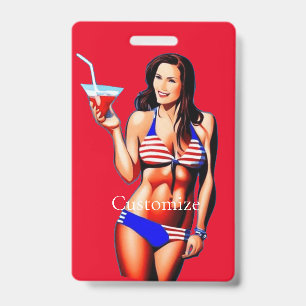 Patriottisch Bikini Fitnessmodel Thunder_Cove Badge