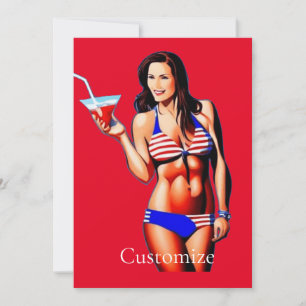 Patriottisch Bikini Fitnessmodel Thunder_Cove  Kaart