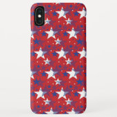 Patriottisch blauw en witte sterren Case-Mate iPhone case (Achterkant)