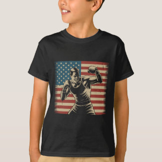 Patriottisch Boksen Verenigde Staten Vlag  Boksen  T-shirt