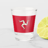 Patriottisch borrelglas met vlag van Man Shot Glas (Voorkant)