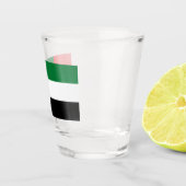 Patriottisch borrelglas met vlag van VAE Shot Glas (Rechts)