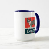 patriottisch | Boston Terrier Mok (Voorkant rechts)