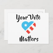 Patriottisch Briefkaart voor kiezers (Voorkant / Achterkant)