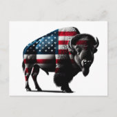 Patriottisch Buffalo Amerikaans Briefkaart (Voorkant)
