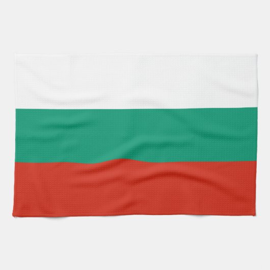 Patriottisch Bulgaarse vlag Kitchen Towel Theedoek (Horizontaal)