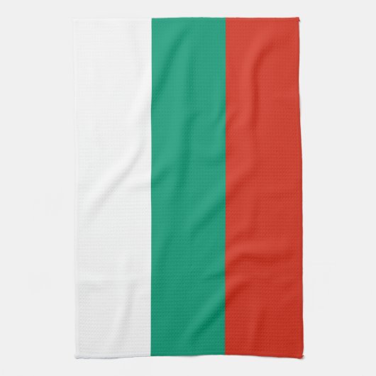 Patriottisch Bulgaarse vlag Kitchen Towel Theedoek (Verticaal)