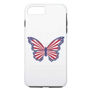Patriottisch Butterfly iPhone 7 Hoesje
