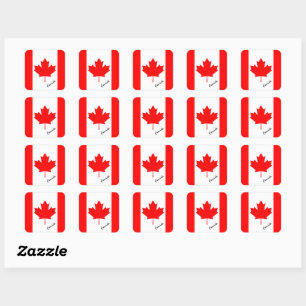 Patriottisch Canada & Canadese vlag, vakantie/spor Vierkante Sticker