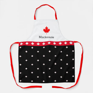 Patriottisch Canadees Rood Zwart-wit met Maple Schort