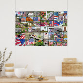 Patriottisch collage poster 36 x 24 (Keuken)