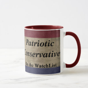 Patriottisch conservatief op de lijst van de watch mok