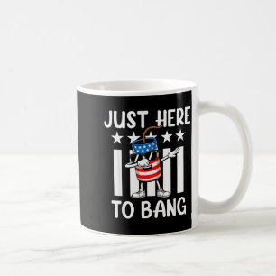 Patriottisch dabben vuurwerk usa voor vier juli koffiemok