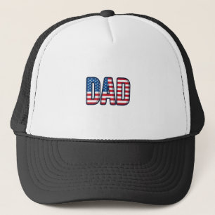 Patriottisch DAD Vector T-shirt Ontwerp_1 Trucker Pet