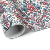 patriottisch damast-inpakpapier cadeaupapier (Rol Hoek)